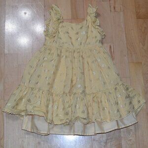 MAX STUDIO KIDS Toddler Girls' sz 5T Yellow Ruffled Dress